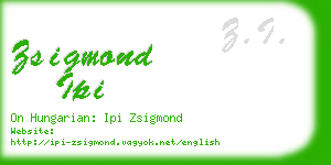 zsigmond ipi business card